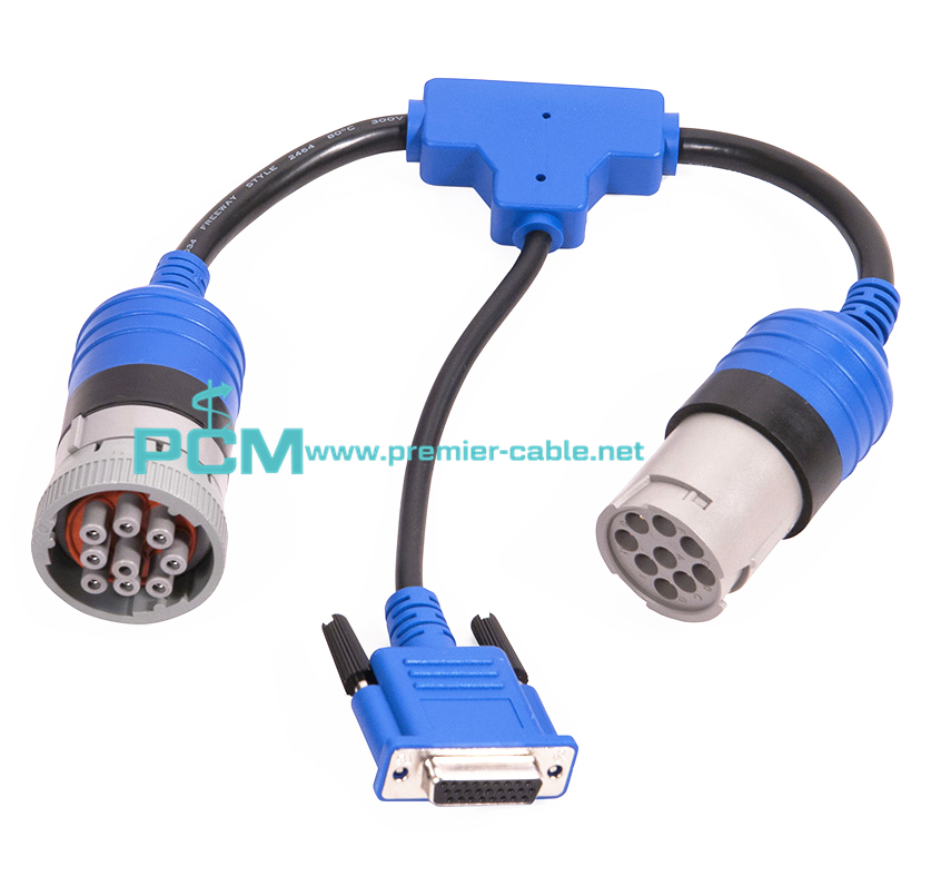 J1939 J1708 to DB26 Truck Vehicle Diagnostic Cable